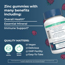 Zinc Gummies By Maryruth'S | Zinc Supplements | Immune Support Supplement | Essential Mineral | Pectin Based | Overall Health & Wellness | Ages 14 & Up | Vegan | Non Gmo | 30 Servings