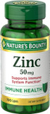 Nature'S Bounty Zinc, Supports Immune System Function, Dietary Supplement, 50 Mg, Caplets, 100 Ct