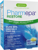 Pharmepa Restore, 1000Mg Pure Epa Fish Oil, High Absorption Rtg Omega-3, Triple Strength, Wild & Sustainable, Lemon Flavor, 1-Month Supply, 60 Softgels
