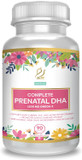 Actif Complete Prenatal Dha With 1500Mg Omega-3, 100% Natural, Organic Dha, Epa  Non-Gmo, 90 Count
