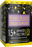 Actif Women'S Bladder Mega Support With 15+ Factors, Non-Gmo, For Bladder Control And Complete Bladder Support, Made In Usa, 120 Count