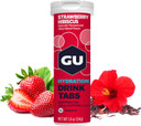 Gu Energy Hydration Electrolyte Drink Tablets, Enhanced Endurance Sports Drink For Running, Cycling, Triathlon, 4-Count(48 Servings), Strawberry Hibiscus