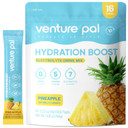 Venture Pal Sugar Free Electrolyte Powder Packets - Liquid Daily Iv Drink Mix For Rapid Hydration & Party Recovery | 5 Vitamins & 7 Electrolytes| Keto Friendly | Non-Gmo | Certified Vegan | 16 Sticks