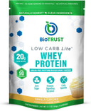 Biotrust Low Carb Lite, 20 Grams Of Grass-Fed Whey Protein Isolate, 100 Calories, Prohydrolase Digestive Enzymes, Non-Gmo, Free From Soy And Gluten, Rbgh-Free (14 Servings) (Vanilla Cupcake)