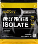 California Gold Nutrition Sport, Whey Protein Isolate, Unflavored, 5 Lb (2.27 Kg)