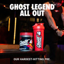 Ghost Legend All Out Pre-Workout Powder, Orange Cream - 20 Servings - Pre-Workout Supplement For Men & Women - Energy & Pumps - Caffeine, L-Citrulline, & Beta Alanine Blend - Sugar Free