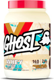 Ghost Whey Protein Powder, Nutter Butter - 2.4Lb Tub, 26G Of Protein - Peanut Butter Cookie Flavored Isolate, Concentrate & Hydrolyzed Whey Protein Blend