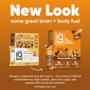 Iqbar Brain And Body Plant Protein Bars - Peanut Butter Chip - 36 Count, Low Carb, High Fiber, Gluten Free, Vegan Snacks - Low Sugar Keto Energy Bars