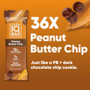 Iqbar Brain And Body Plant Protein Bars - Peanut Butter Chip - 36 Count, Low Carb, High Fiber, Gluten Free, Vegan Snacks - Low Sugar Keto Energy Bars