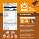 Iqbar Brain And Body Plant Protein Bars - Peanut Butter Chip - 36 Count, Low Carb, High Fiber, Gluten Free, Vegan Snacks - Low Sugar Keto Energy Bars