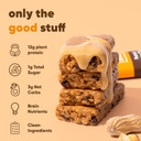 Iqbar Brain And Body Plant Protein Bars - Peanut Butter Chip - 36 Count, Low Carb, High Fiber, Gluten Free, Vegan Snacks - Low Sugar Keto Energy Bars