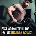 Jacked Factory Authentic Post - Grass-Fed Iso Post Workout Protein Powder With Creatine Monohydrate For Post-Workout Recovery & Enhanced Performance - 30 Servings, Oatmeal Chocolate Chip