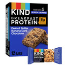 Kind Breakfast, Healthy Snack Bar, Peanut Butter Banana Dark Chocolate, Gluten Free Breakfast Bars, 8G Protein, 1.76 Oz Packs (6 Count) Kind Breakfast, Healthy Snack Bar, Peanut Butter Banana Dark Chocolate, Gluten Free Breakfast Bars, 8G Protein, 1.76 Oz Packs (6 Count)
