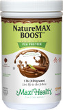 Naturemax Boosttm Pea Protein Powder - Energy Supplement Meal Replacement - 20G Protein Per Serving - Natural Chocolate Flavor - Kosher Vitamin - 1Lb