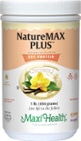 Maxi-Health Naturemax Plustm Energy Support Meal Replacement Drink Soy Protein Powder - Sugar Free Diet Supplement - 1 Lb - Natural Vanilla Flavor - Kosher Vitamin