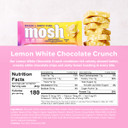Mosh Lemon White Chocolate Keto Protein Bars, High Protein, Gluten Free, Brain Healthy Snack With Ashwagandha And Lions Mane, 12 Count