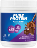Pure Protein Powder - Whey, High Protein, Low Sugar, Gluten-Free, Chocolate - 1 Lb (Packaging May Vary)