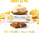 No Cow High Protein Bars, Lemon Meringue - Healthy Snacks, 20G Vegan Protein, High Fiber, Low Sugar, Keto Friendly, Dairy & Gluten Free (12 Count)