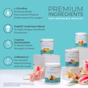 One Sol Pre-Workout For Women, Enhanced Pump & Focus, No Jitters Or Crash, Natural Ingredients, 100% Vegan, Gluten Free & Soy Free, (Strawberry Kiwi)