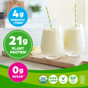 Orgain Organic Vegan Protein Powder, Natural Unsweetened - 21G Of Plant Protein, 4G Prebiotic Fiber, Low Net Carbs, No Lactose Ingredients, No Added Sugar, Non-Gmo, For Shakes & Smoothies, 1.59 Lb