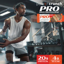 Power Crunch Pro Protein Wafer Bars, High Protein Snacks With Delicious Taste, Peanut Butter Fudge, 2.0 Ounce (4 Count)