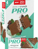 Power Crunch Pro Protein Wafer Bars, High Protein Snacks With Delicious Taste, Chocolate Mint, 2.0 Ounce (4 Count)