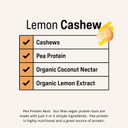Rise Pea Protein Bar - Vegan Lemon Cashew | Breakfast Bar & Protein Snack 15G Protein Just 3 Whole Food Ingredients Non-Gmo Gluten-Free Soy Free