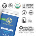 Vegan Protein Powder With Bcaa | Organic Hemp Seed Protein Gluten Free Non-Gmo Dairy Free Soy Sugar Free Low Carb Plant Based Protein Powder | Mocha 30 Srv 750 G | Warrior Blend By Sunwarrior