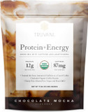 Truvani Protein + Energy Drink Mix | 87Mg Caffeine | 12G Protein | Chocolate Mocha | 20 Servings | Usda Organic, Vegan, Dairy & Gluten-Free, Non-Gmo