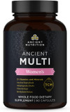 Ancient Nutrition Multivitamin For Women, Multi Women'S, Vitamin D, C, B12, Zinc, Magnesium, Supports Healthy Immune System And Bone Health, 90 Ct