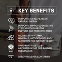 Bare Performance Nutrition, Bpn Strong Reds Superfood Powder, Digestive Enzymes, Antioxidants, Improved Natural Energy, 30 Servings, Acai