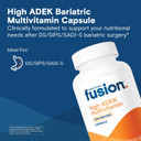Bariatric Fusion High Adek Multivitamin With Iron | Bariatric Multivitamin For Duodenal Switch | Easy To Swallow Adek Vitamins Bariatric | 90 Capsules | One Month Supply