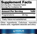 Douglas Laboratories Pregnenolone (25 Mg) - For Pancreas, Cortisol & Liver Support* - Pregnenolone Supplement - Non-Gmo - 60 Tablets