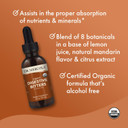 Dr. Mercola Organic Digestive Bitters Liquid Drops, 2 Fl. Oz., 30 Servings, Dietary Supplement, Digestive Support, Non-Gmo, Certified Usda Organic