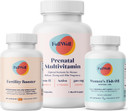 Fertility Trio | Prenatal Vitamin + Dha & Fertility Booster | Choline, Folate, Omega 3, Ashwagandha, 26+ Vital Nutrients | Dietitian-Formulated, Non-Gmo, 3Rd Party Tested, 30 Servings