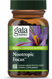 Gaia Herbs Nootropic Focus - Brain & Cognitive Support Supplement To Help Maintain Healthy Concentration* - With Saffron, Lemon Balm & Spearmint - 40 Liquid Phyto-Capsules (Up To 20-Day Supply)