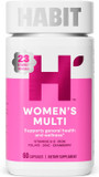 Habit Womens Multi Supplement (60 Capsules) - New Look, Supports General Health & Wellness, 23 Essential Vitamins And Minerals, Fruit Extracts, Folate, Iron, B12, Biotin, Non-Gmo (1 Pack)