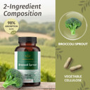 Herbamama Broccoli Sprout Capsules - 1000 Mg Sulforaphane Source Broccoli Capsules - Broccoli Sprout Antioxidant Support Supplement - Vegan, Non-Gmo - 100 Caps