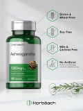 Horbaach Ashwagandha Root Extract Supplement 1380Mg | 180 Capsules | Non-Gmo, Gluten Free