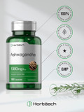 Horbaach Ashwagandha Root Extract Supplement 1380Mg | 180 Capsules | Non-Gmo, Gluten Free