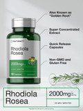 Horbã£Â¤Ach Rhodiola Rosea Capsules 2000Mg | 180 Count | Non-Gmo, Gluten Free Supplement