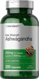 Horbã£Â¤Ach Ashwagandha Supplement | Max Strength | 200 Capsules | Non-Gmo, Gluten Free