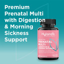 Hyland'S Easy Morning Prenatal Multivitamin + Digestive Health & Morning Sickness Relief - 60 Vegan Capsules - With Folate, Choline, Zinc, Ginger Root, Prebiotics And Algae Dha