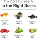 Kaged Organic Greens Superfood Powder | Lemon | Outlive100 | Wellness With Supergreens And Prebiotics | Apple Cider Vinegar | Ashwaghanda | 30 Servings