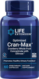 Life Extension Optimized Cran-Maxã¢Â®, Cranberry Whole Fruit Concentrate With Hibiscus Extract, Best In Class Support For Female Urinary Tract Health, Gluten-Free, Vegetarian, Non-Gmo, 60 Capsules