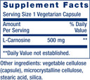 Life Extension Carnosine, Healthy Aging, Exercise Recovery, Gluten-Free, Non-Gmo, Vegetarian, 60 Capsules