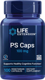 Life Extension Ps Caps, Phosphatidylserine, For Cognitive Performance, Gluten-Free, Non-Gmo, Vegetarian, 100 Capsules