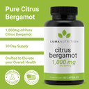 Luma Nutrition Citrus Bergamot 1000Mg - Citrus Bergamot Supplement - Made In The Usa - Veteran Owned - 60 Capsules