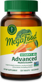 Megafood Women'S 40+ Advanced Multivitamin For Women - Dr Formulated - Vitamin B, Vitamin D3, Vitamin K2 & Choline - Energy Metabolism, Brain Health & Bone Health - Vegetarian - 120 Tabs (60 Servings)