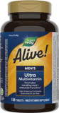 Nature'S Way Alive! Men'S Daily Ultra Multivitamin, Promotes Healthy Heart & Muscle Function*, With B-Vitamins Including Methylated B12, Gluten Free, 150 Tablets (Packaging May Vary)